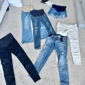 👶🏻👌 Maternity bundle - Jeans, Shorts and belly bands